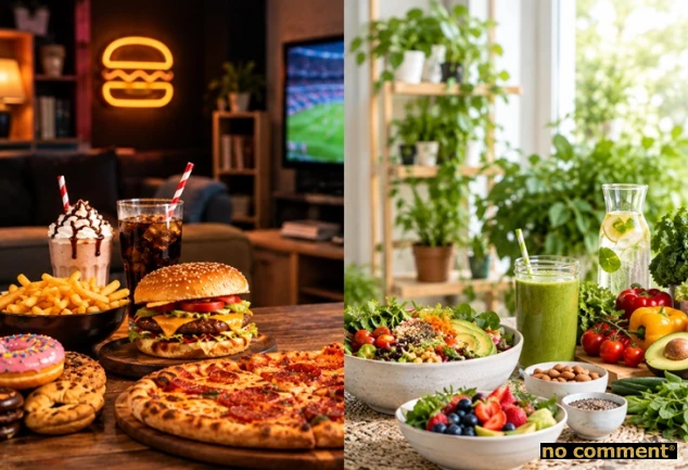 no comment - Junk food ou alimentation saine : quel est votre camp ?
